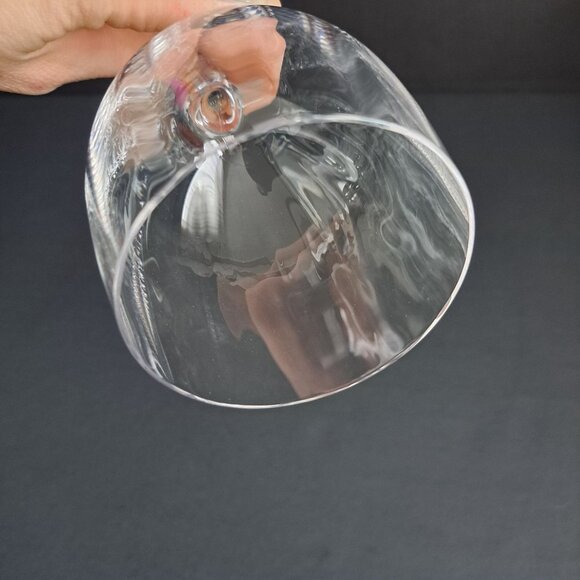 Mikasa Stephanie Wine Glass 7" Tall Clear Crystal Vertical Cut Stemware Elegant - Picture 10 of 15